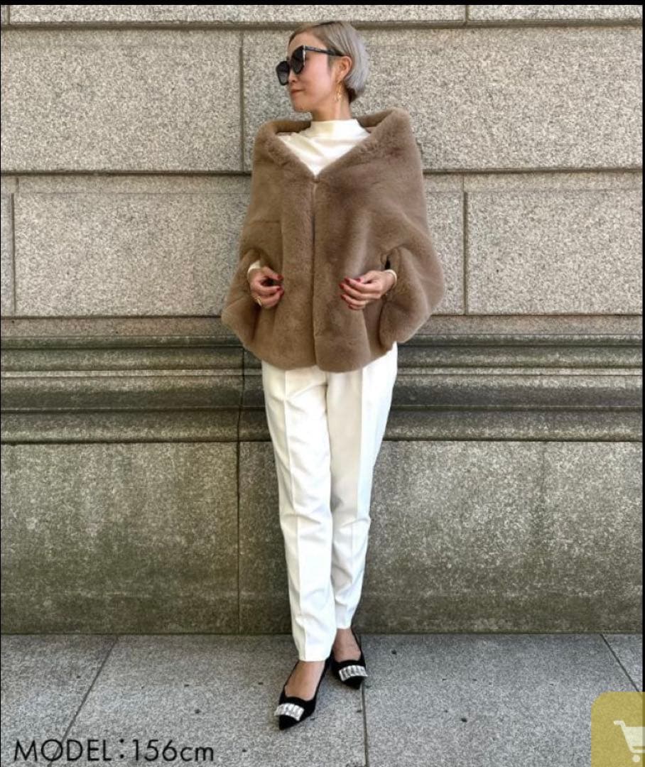 JENNE リッチボリュームファーケープ［新品未使用　タグ付］