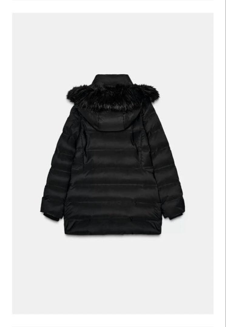 ZARA 撥水ウィンドブレーカーフード付きダウンジャケット　Lサイズ　新品