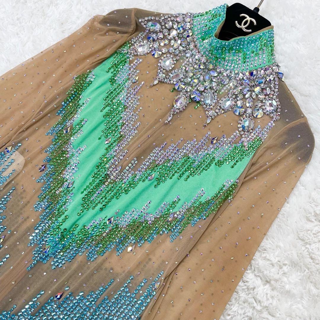 極美品 GUCCI グッチ スパンコール装飾 ロンパース オールインワン