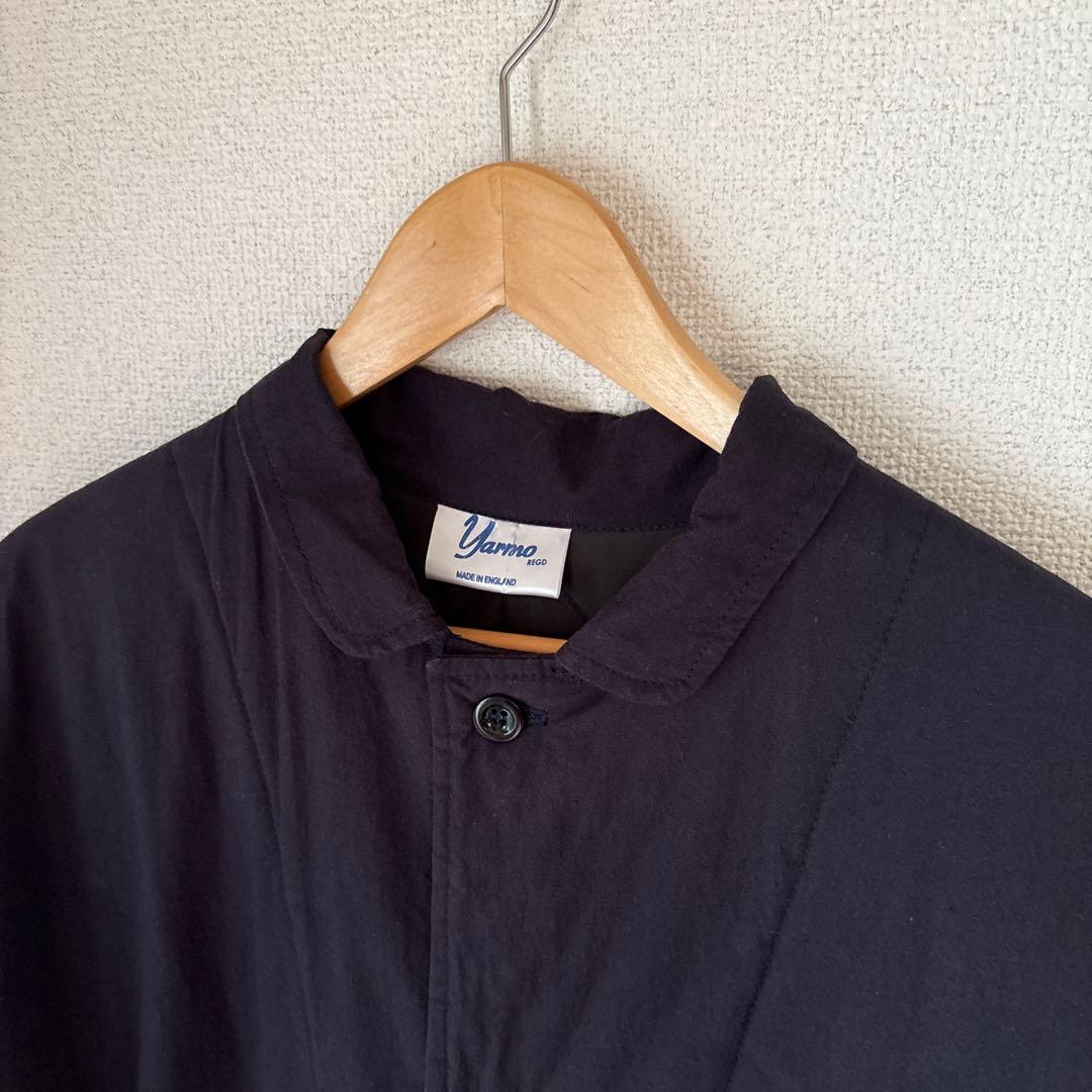 ヤーモ　キルティングラボコート　ネイビー