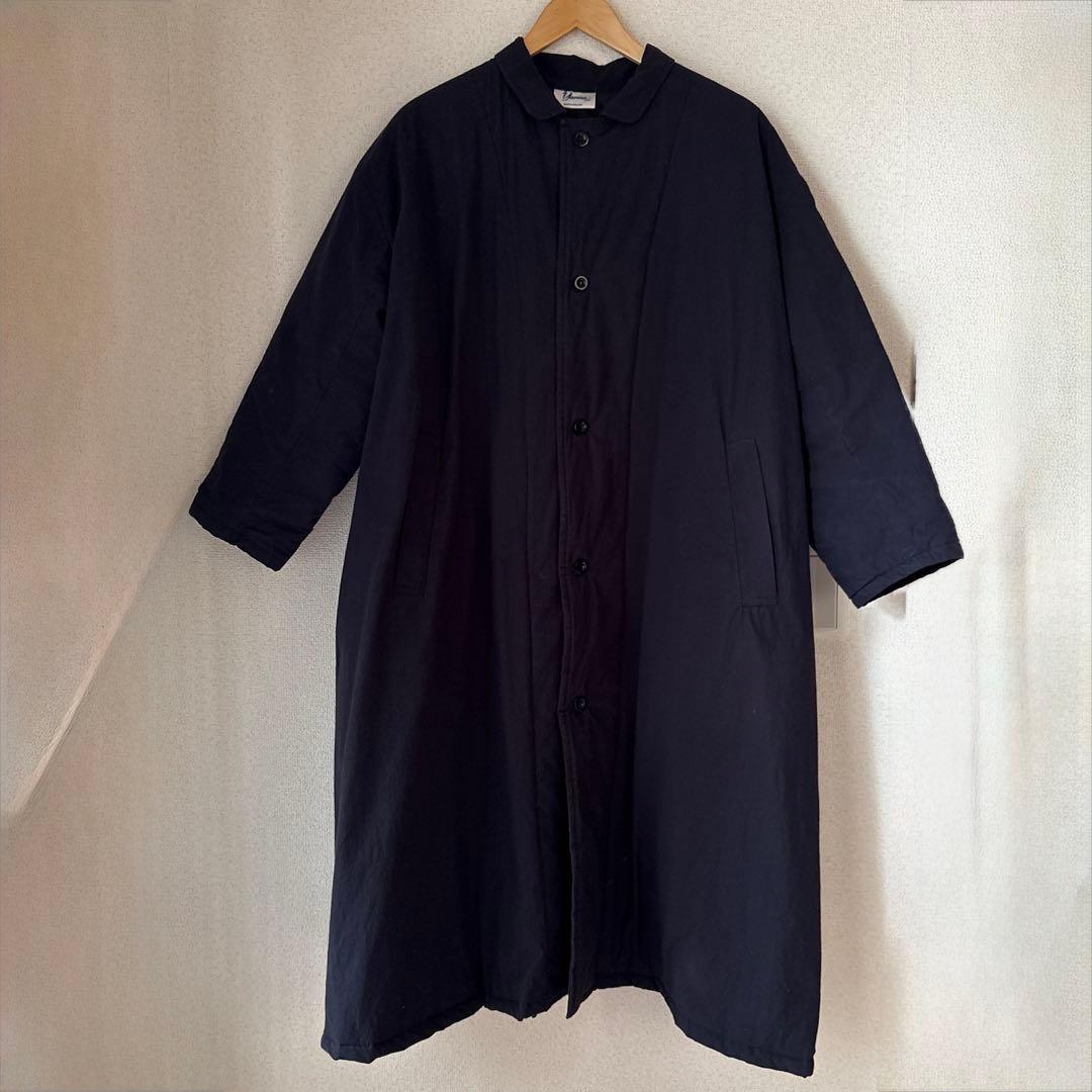 ヤーモ　キルティングラボコート　ネイビー