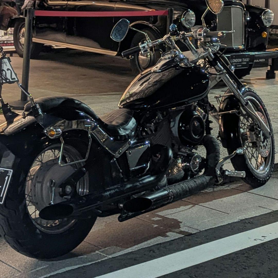 ドラッグスター400 スラッシュカットマフラー　70Φ　イージーライダース製