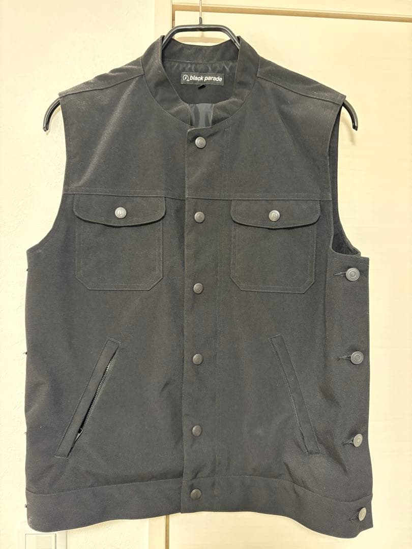 BLACKPARADE スタンドカラーコーデュラスパンベスト　Mサイズ