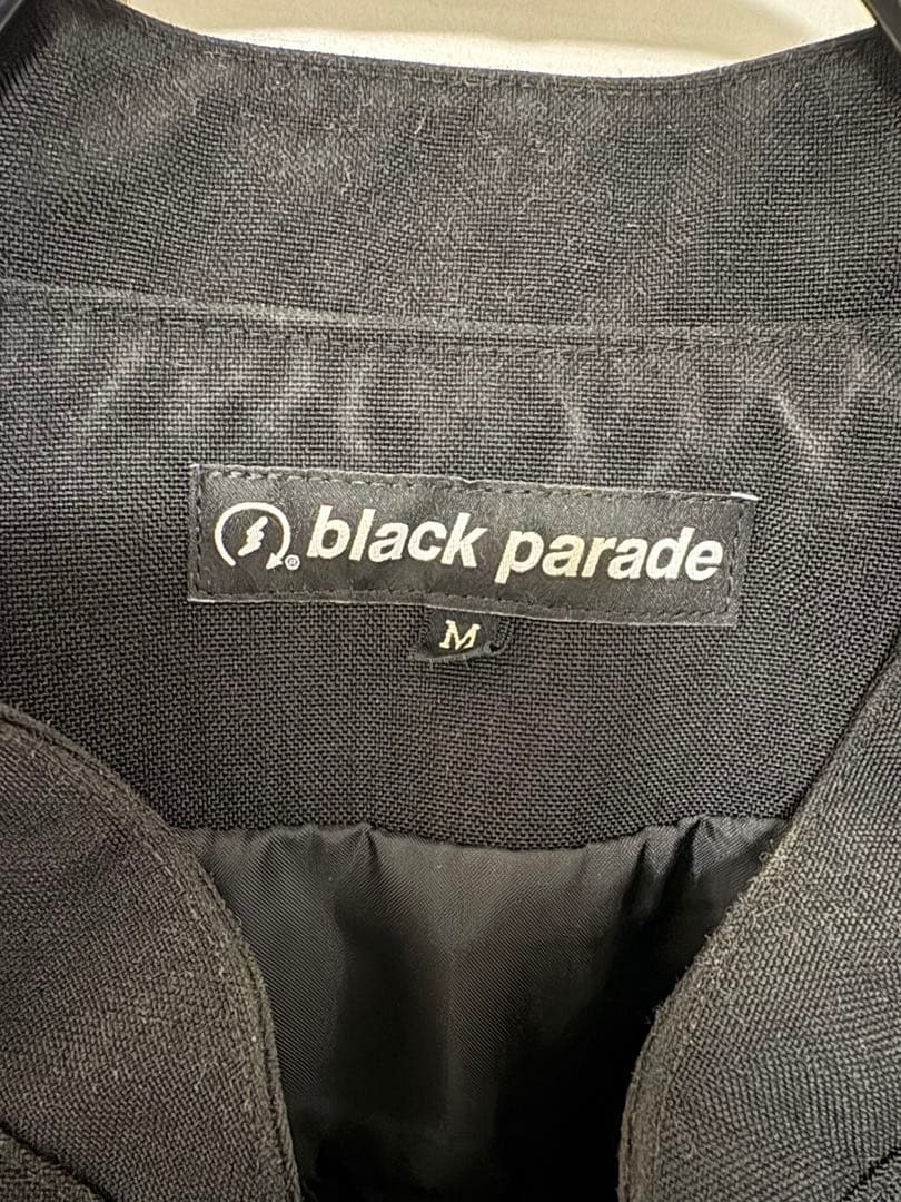 BLACKPARADE スタンドカラーコーデュラスパンベスト　Mサイズ