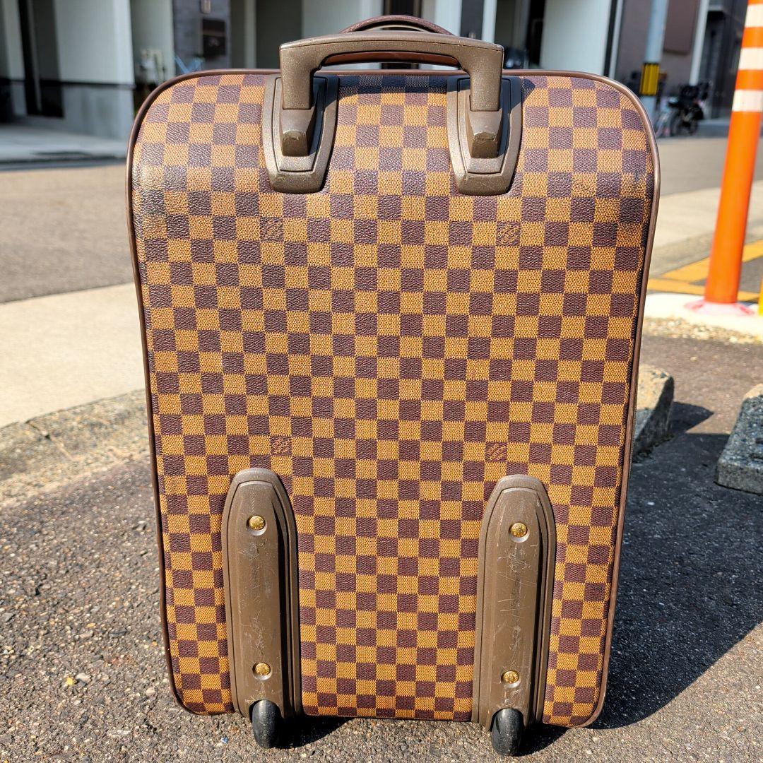 ルイヴィトン ペガス55 キャリーバッグ ダミエ スーツケース ブラウン PVC