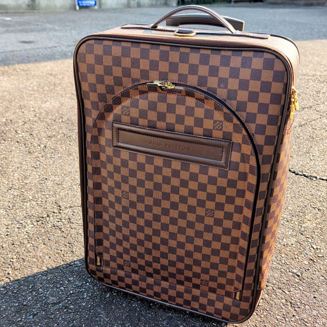 ルイヴィトン ペガス55 キャリーバッグ ダミエ スーツケース ブラウン PVC