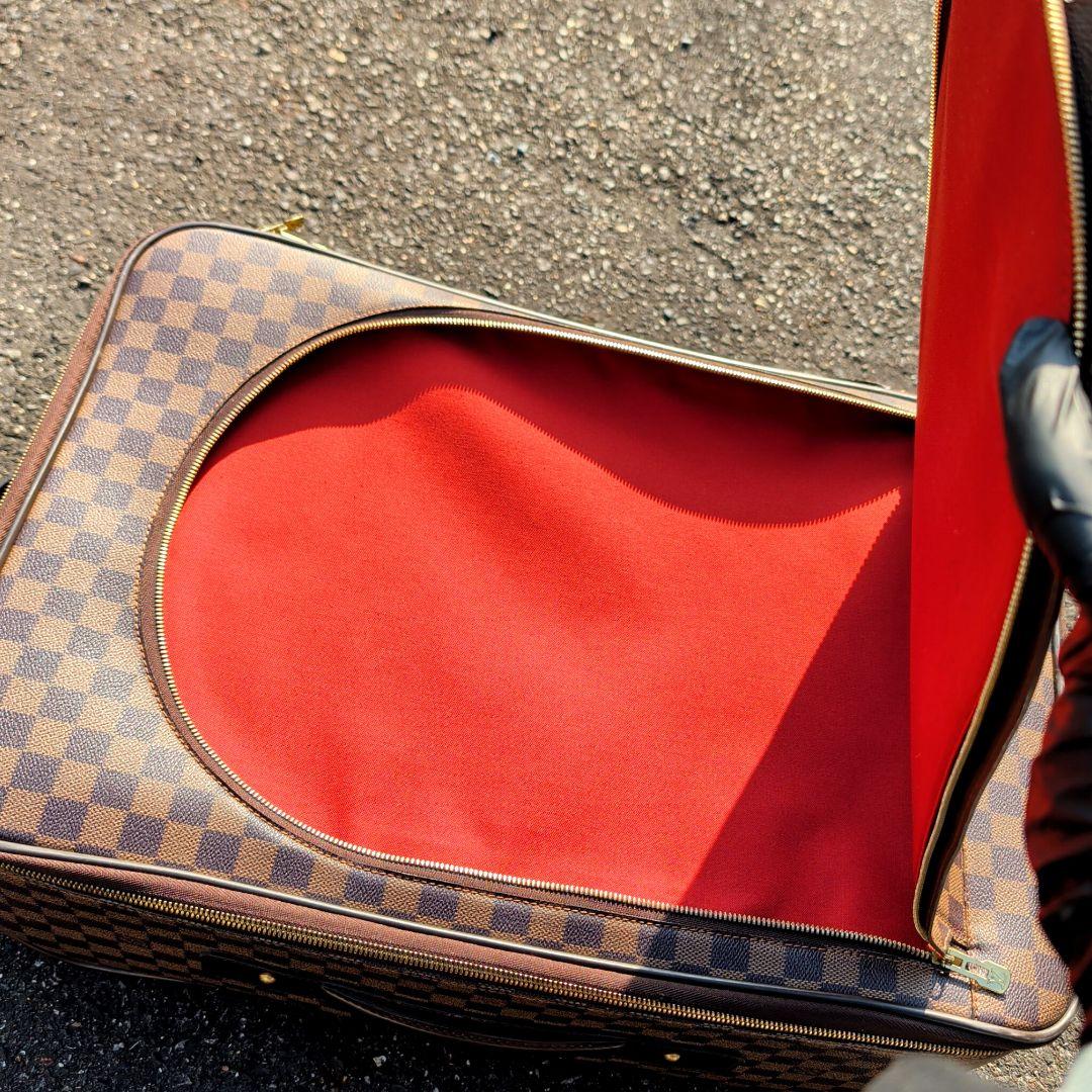 ルイヴィトン ペガス55 キャリーバッグ ダミエ スーツケース ブラウン PVC