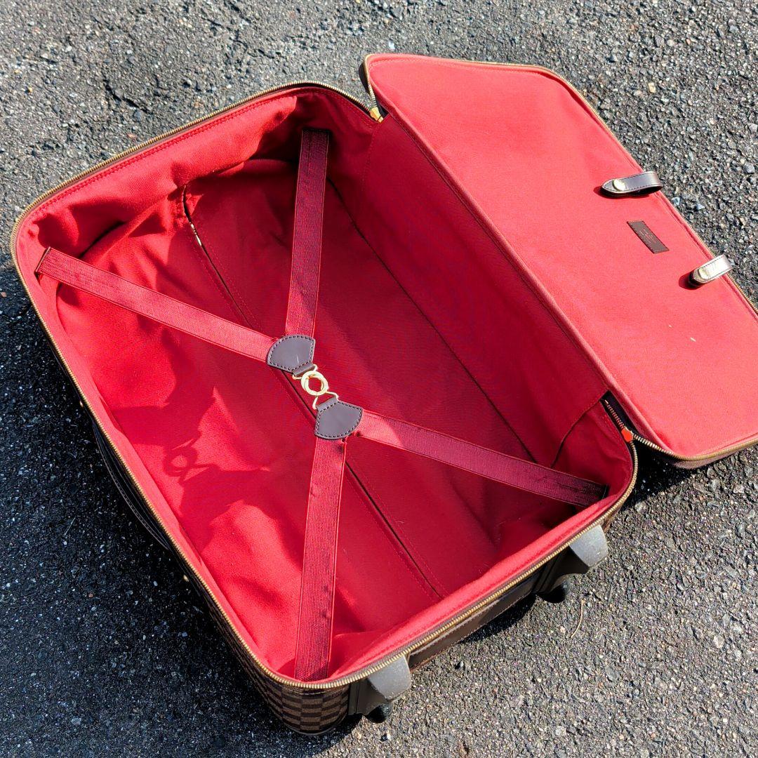 ルイヴィトン ペガス55 キャリーバッグ ダミエ スーツケース ブラウン PVC