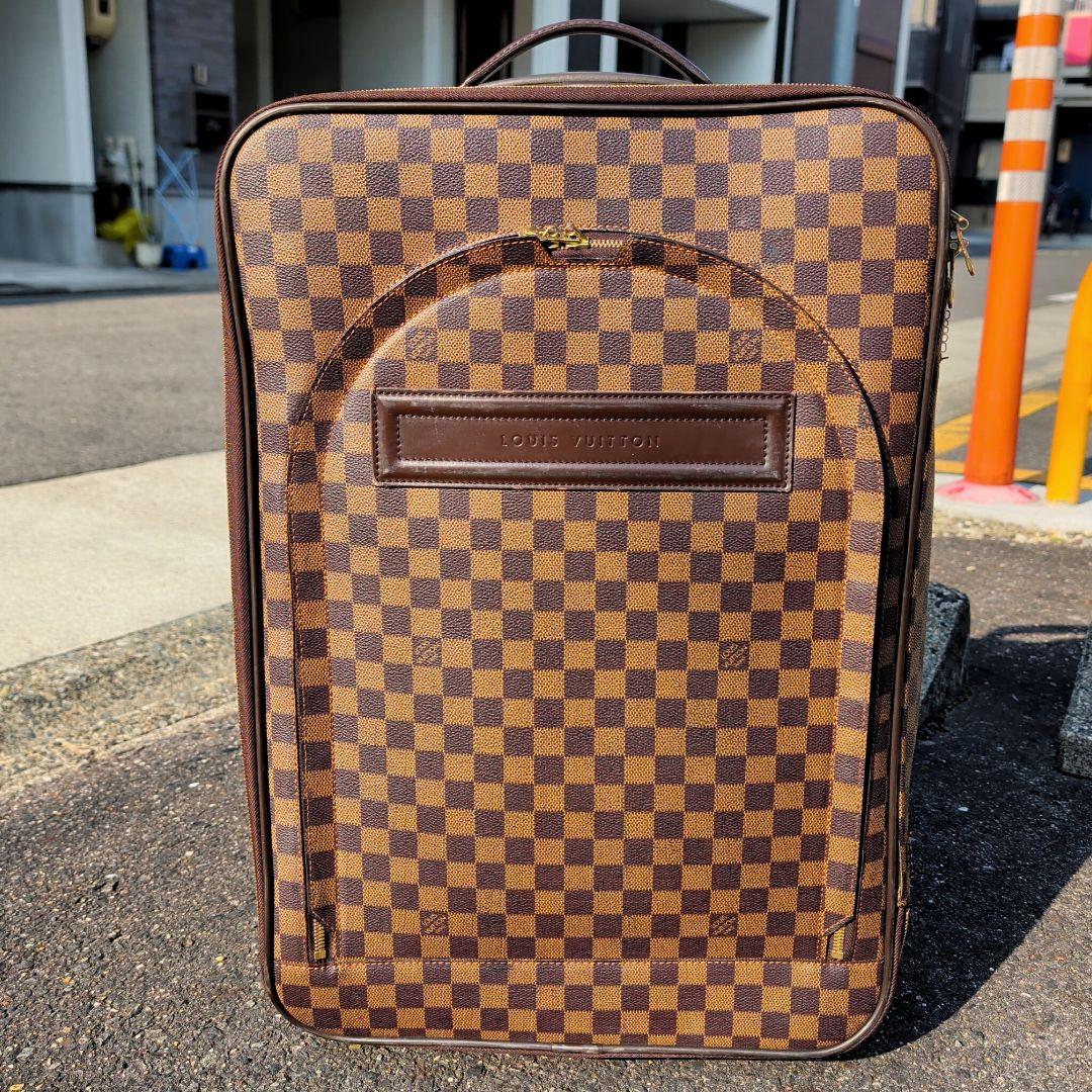 ルイヴィトン ペガス55 キャリーバッグ ダミエ スーツケース ブラウン PVC