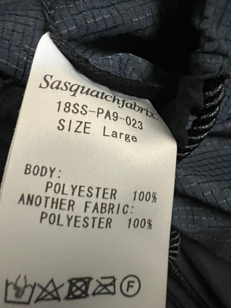 Sasquatchfabrix サルエルパンツ　美品　サイズL ブラック