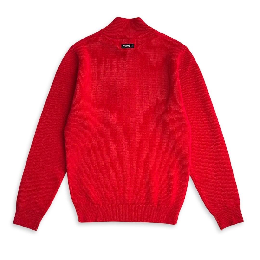 547 マスターバニー レディース ゴルフウェア ウールカシミヤニット 赤 1