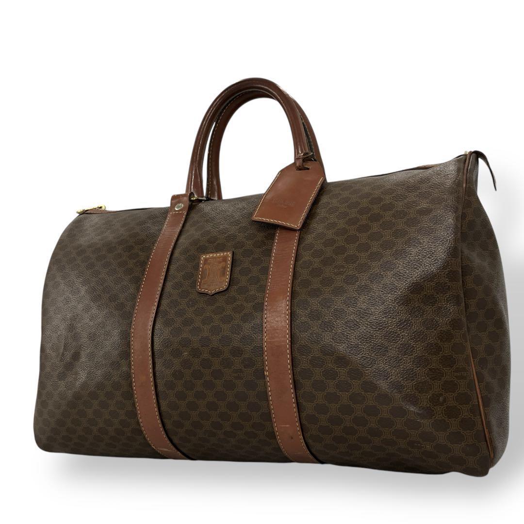 y2k 00s オールド　セリーヌ　ボストンバッグ　マカダム柄　トリオンフ