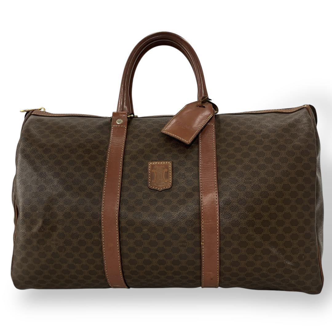 y2k 00s オールド　セリーヌ　ボストンバッグ　マカダム柄　トリオンフ