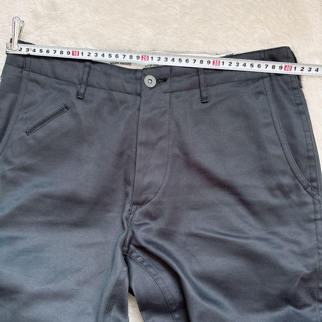 MARKAWARE マーカウェア チノパン ボタンフライ 光沢 日本製