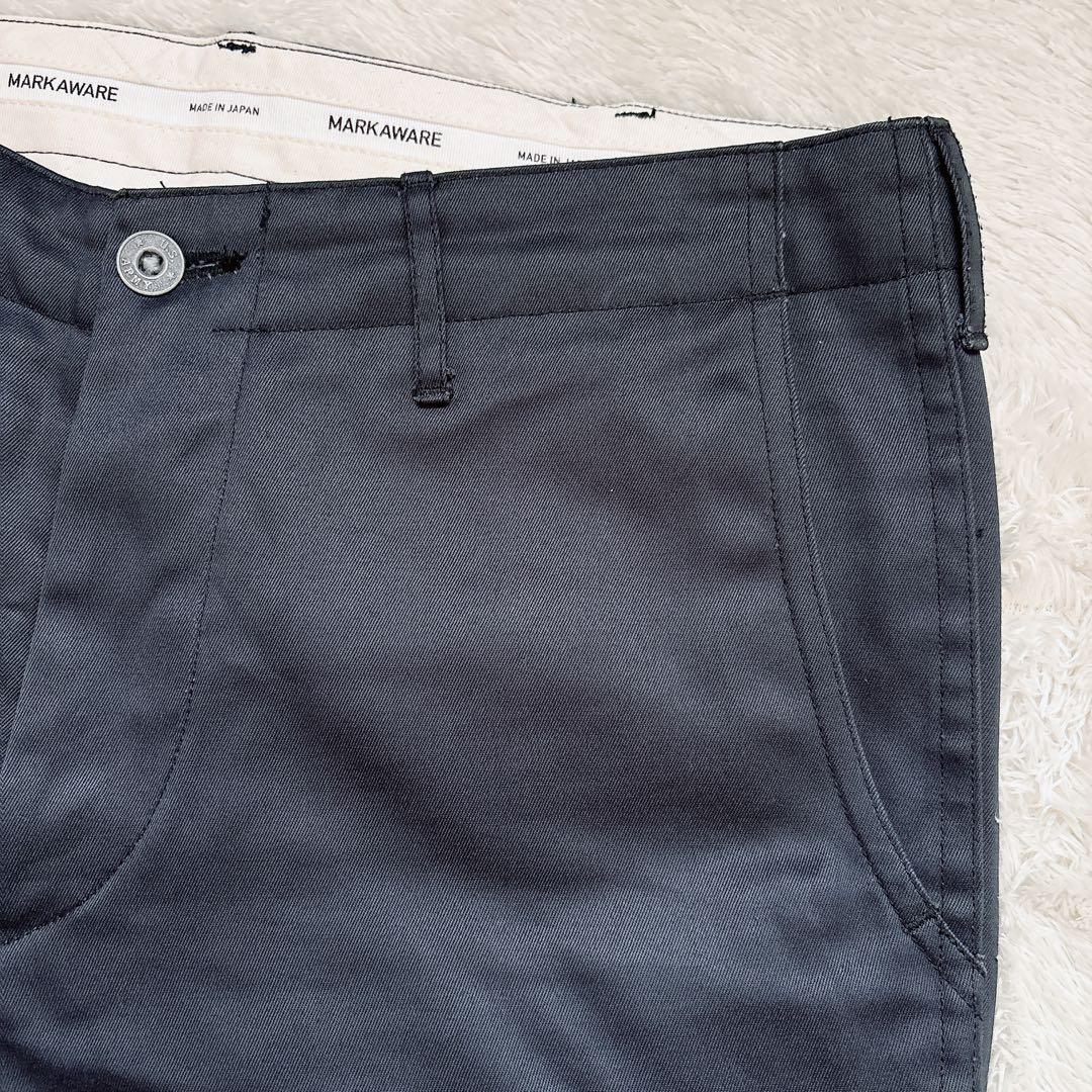 MARKAWARE マーカウェア チノパン ボタンフライ 光沢 日本製