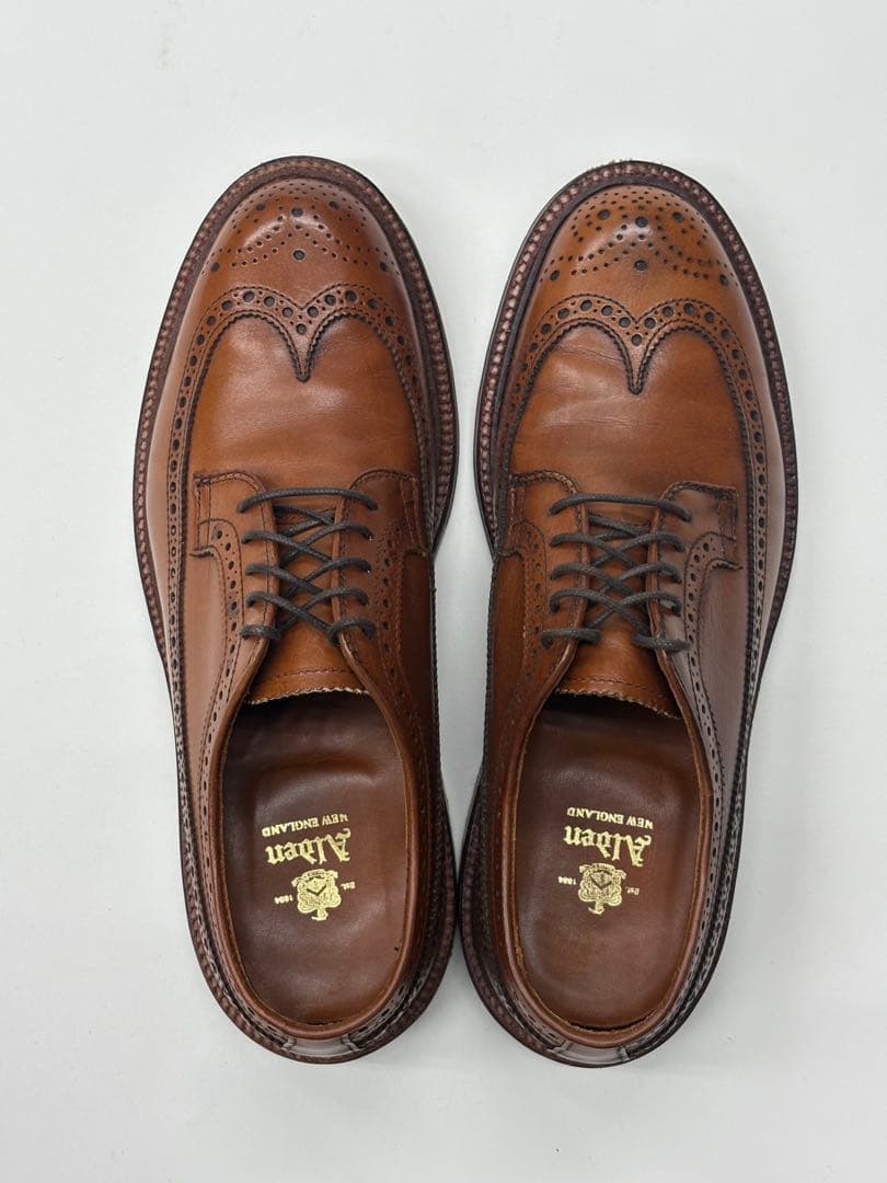 Alden/オールデン 7E 979 ロングウイングチップ カーフ/ブラウン