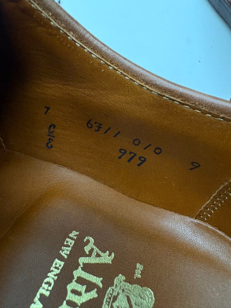 Alden/オールデン 7E 979 ロングウイングチップ カーフ/ブラウン