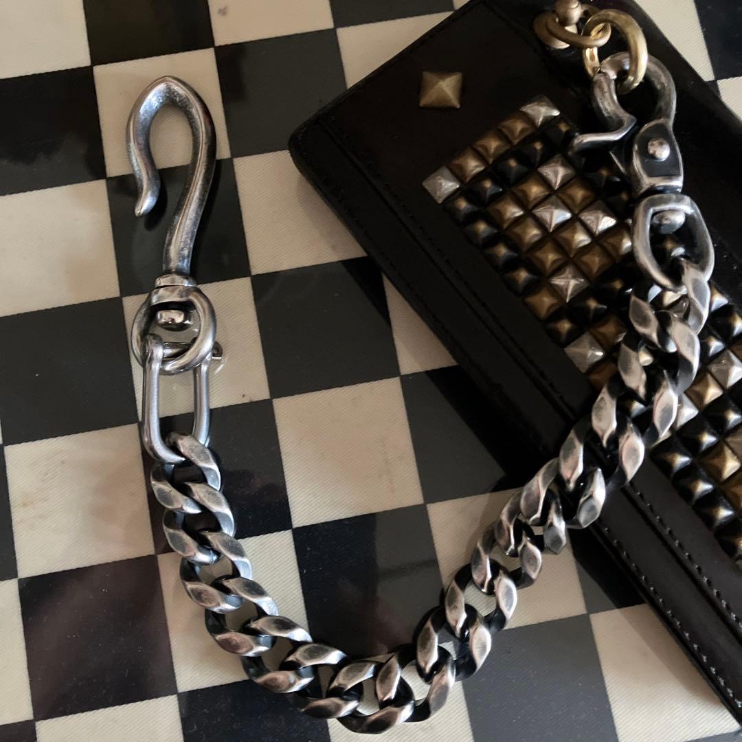 ブラス製　シルバーメッキ　ウォレットチェーン　新品未使用！wichard使用