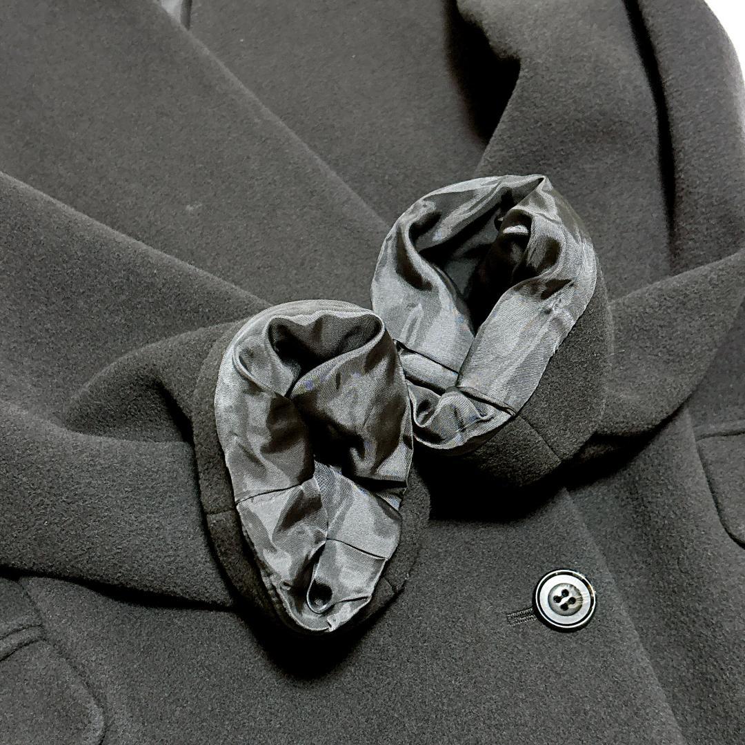 美品✨ノーブル MTRチェスターディテールVカラーコート カシミヤ混