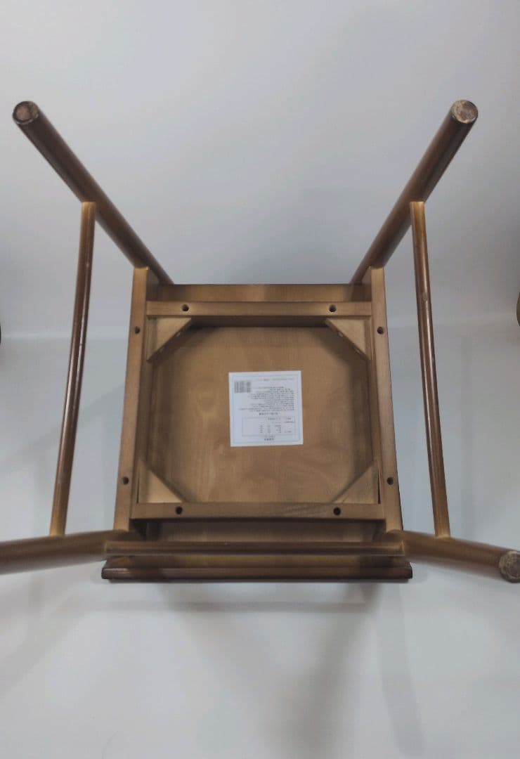 北欧レトロ 不二貿易 ミッド ラバーウッドチェアー 木製椅子 ダイニングチェア