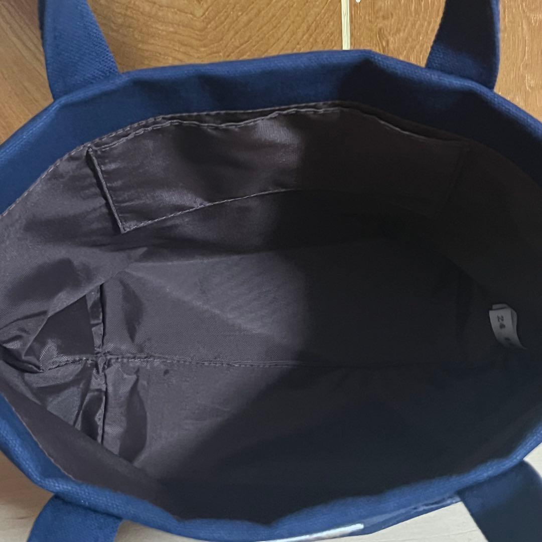 ラブラリーバイフェイラー オールドテディ ワッペントートバッグ 小 ネイビー