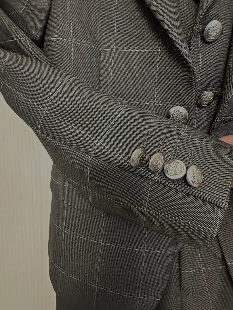 超美品 ワンダーファクトリー 120 フォーマルスーツ 6点 卒園 入学 グレー