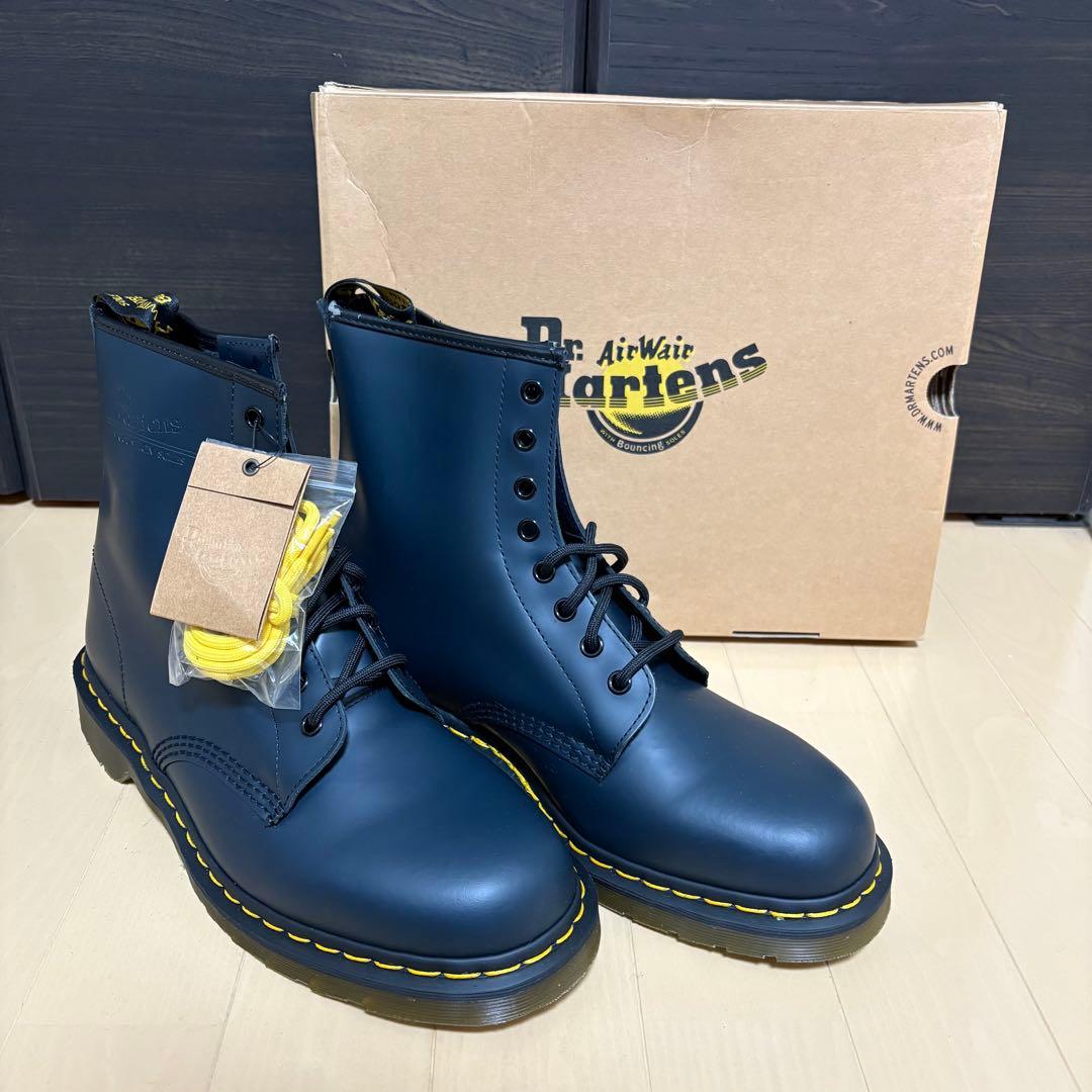 新品未使用　ドクターマーチン8ホールブーツ　ネイビー　29センチ