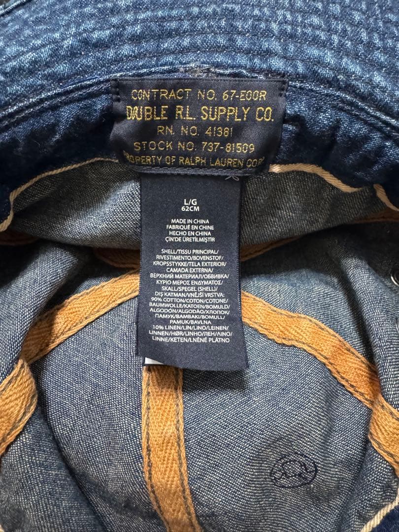 DoubleRL 1940s米海軍 デニムバケットハット