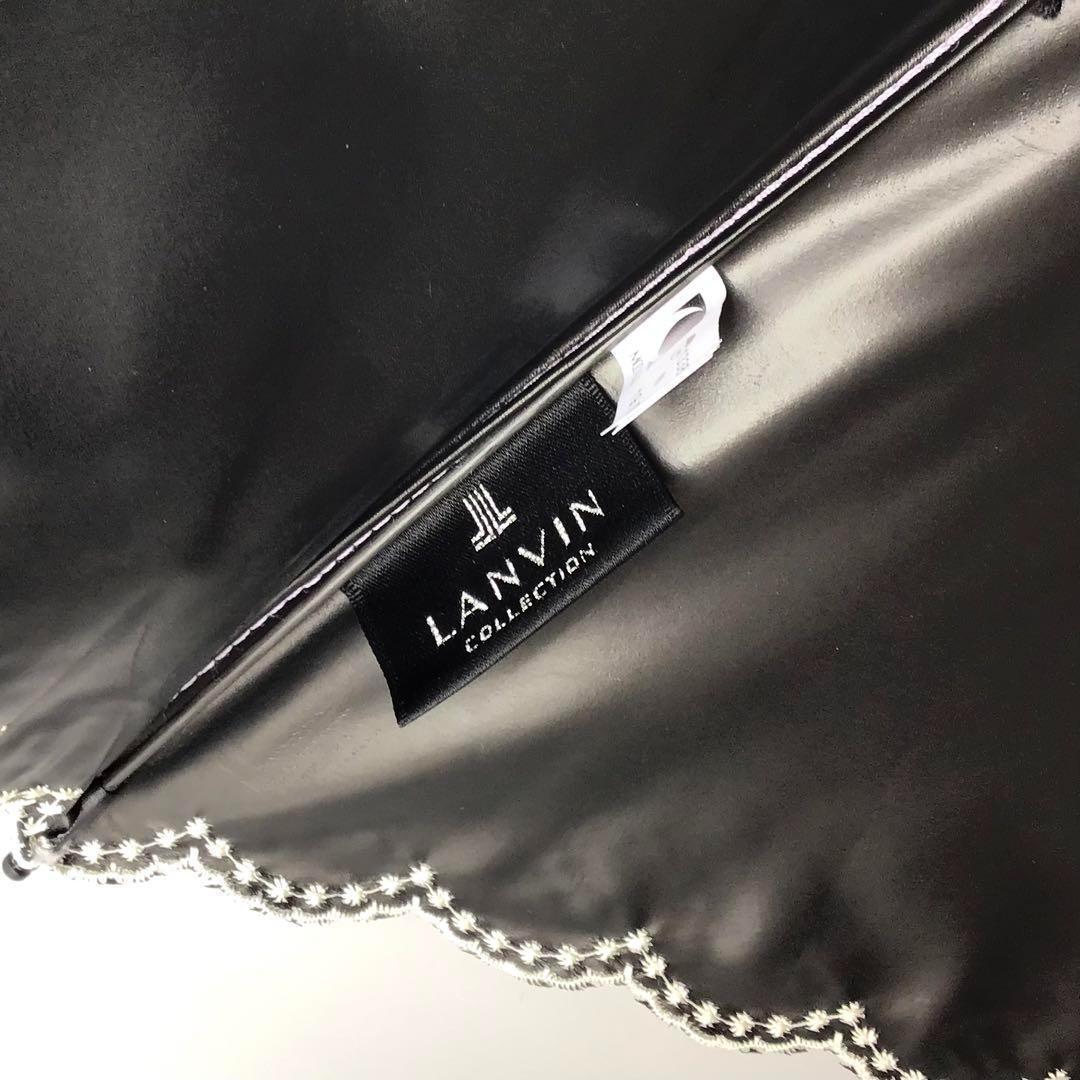 【新品】ランバンコレクション✨フラワー ローズ柄 折りたたみ日傘 パープル