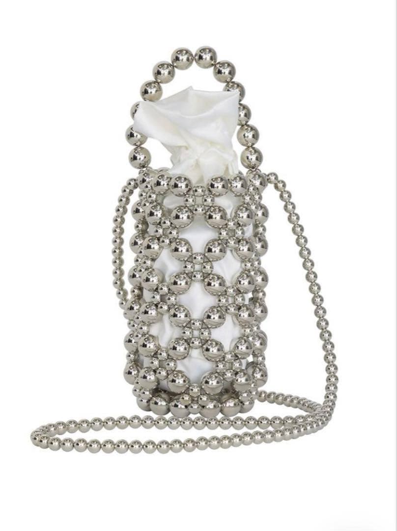 【完売品】Ameri vintage L BALL BEADS BAG