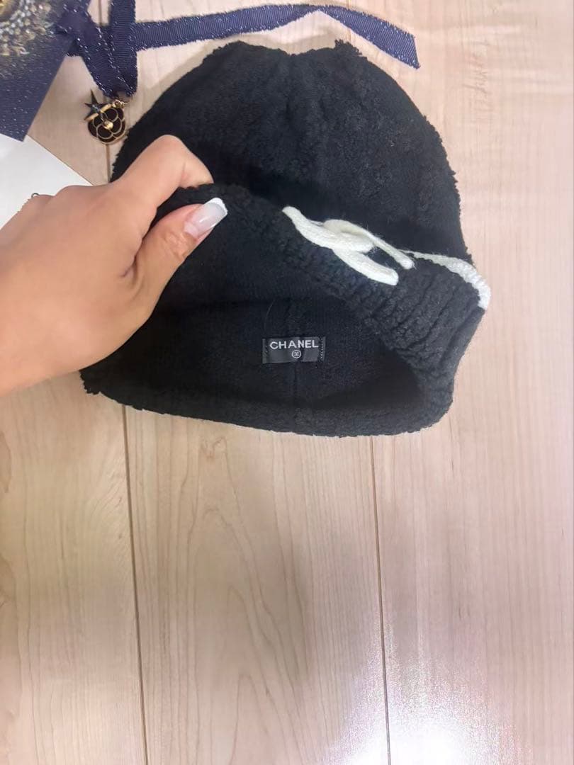 CC ロゴ入りニットビーニーブラック （ノベルティ）