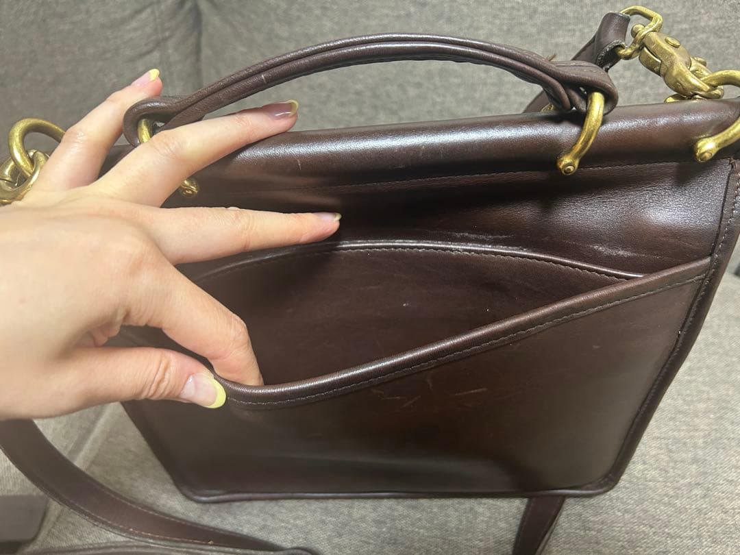 COACH オールドコーチ 茶 レザー ブラウン 2way ウィリス