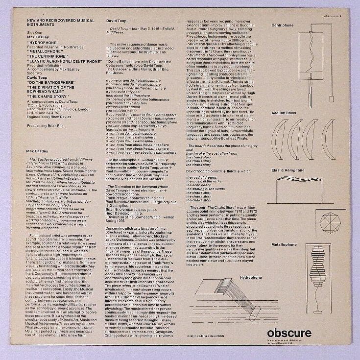 David Toop/Max Eastley 初回UKオリジナル アンビエント