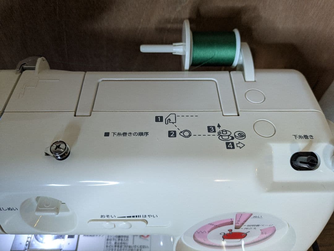 【極上美品】初めてのミシンにオススメの親切設計☆信頼性抜群のジャノメ664型