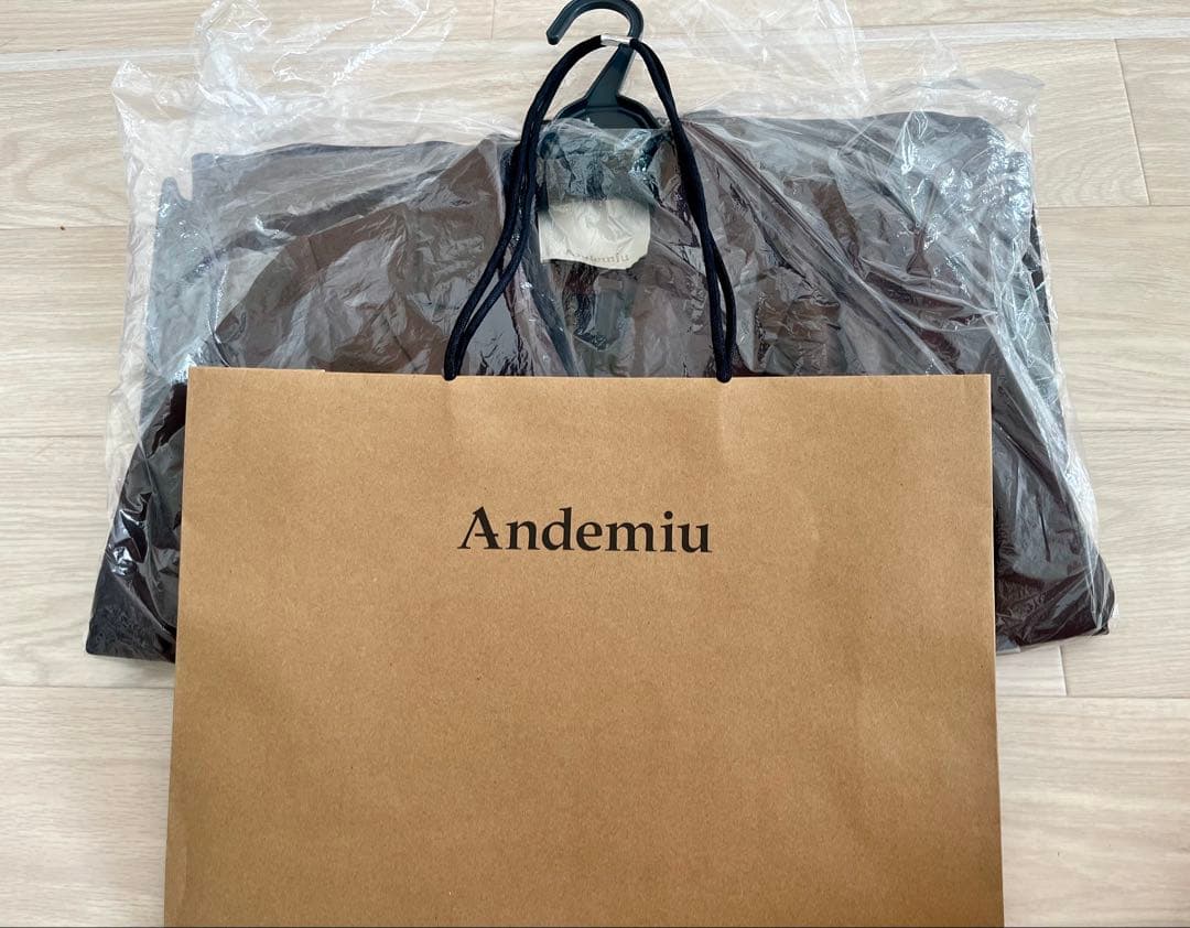 秋新作Andemiu定評のキンボタンジャケット 新色ダークブラウン