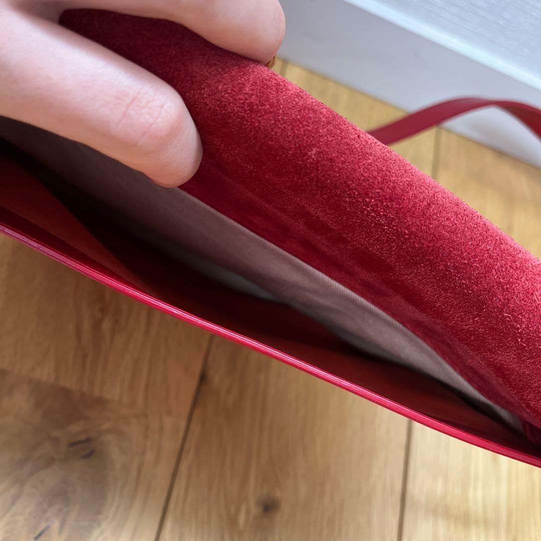 【美品】repetto 赤 ショルダーバッグ