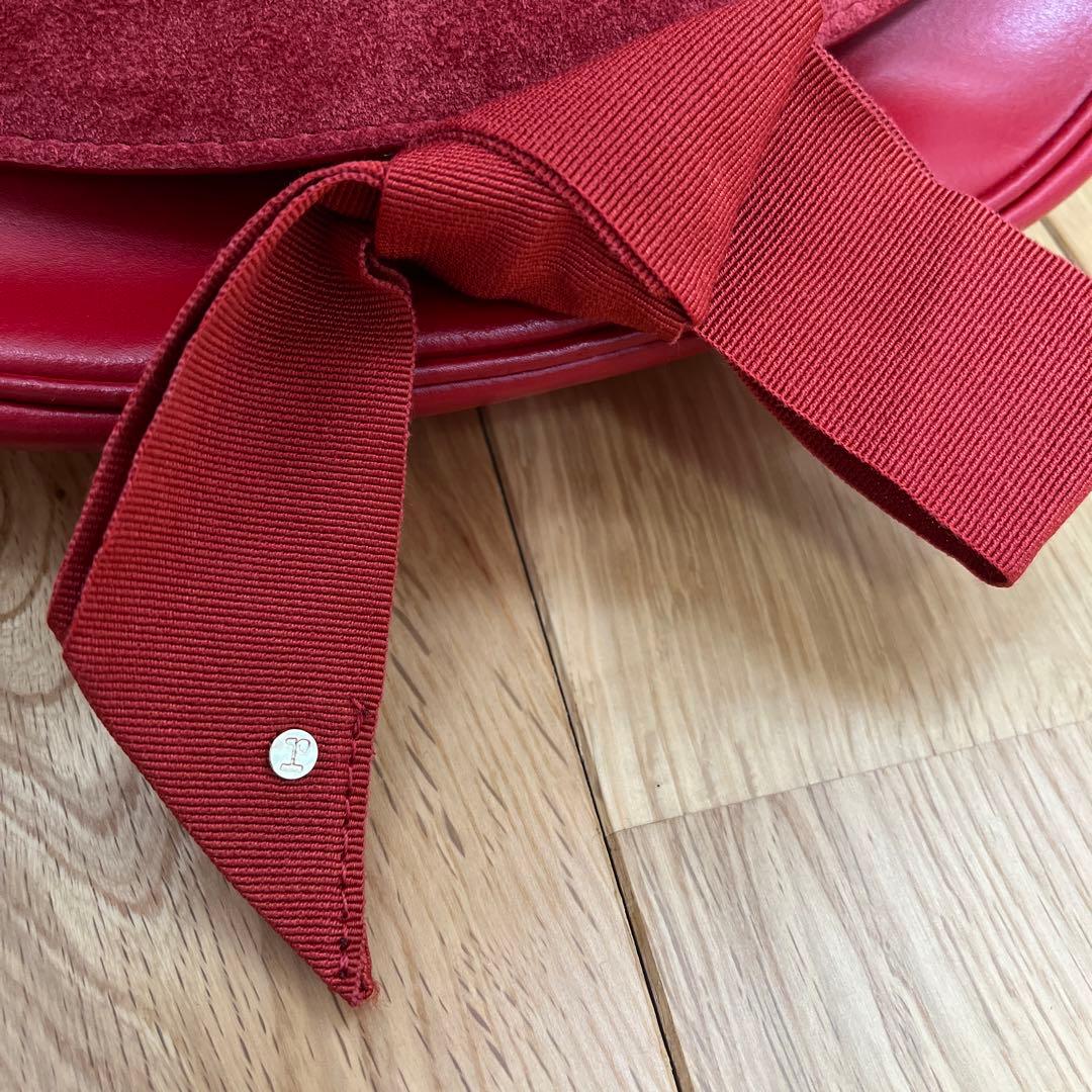 【美品】repetto 赤 ショルダーバッグ