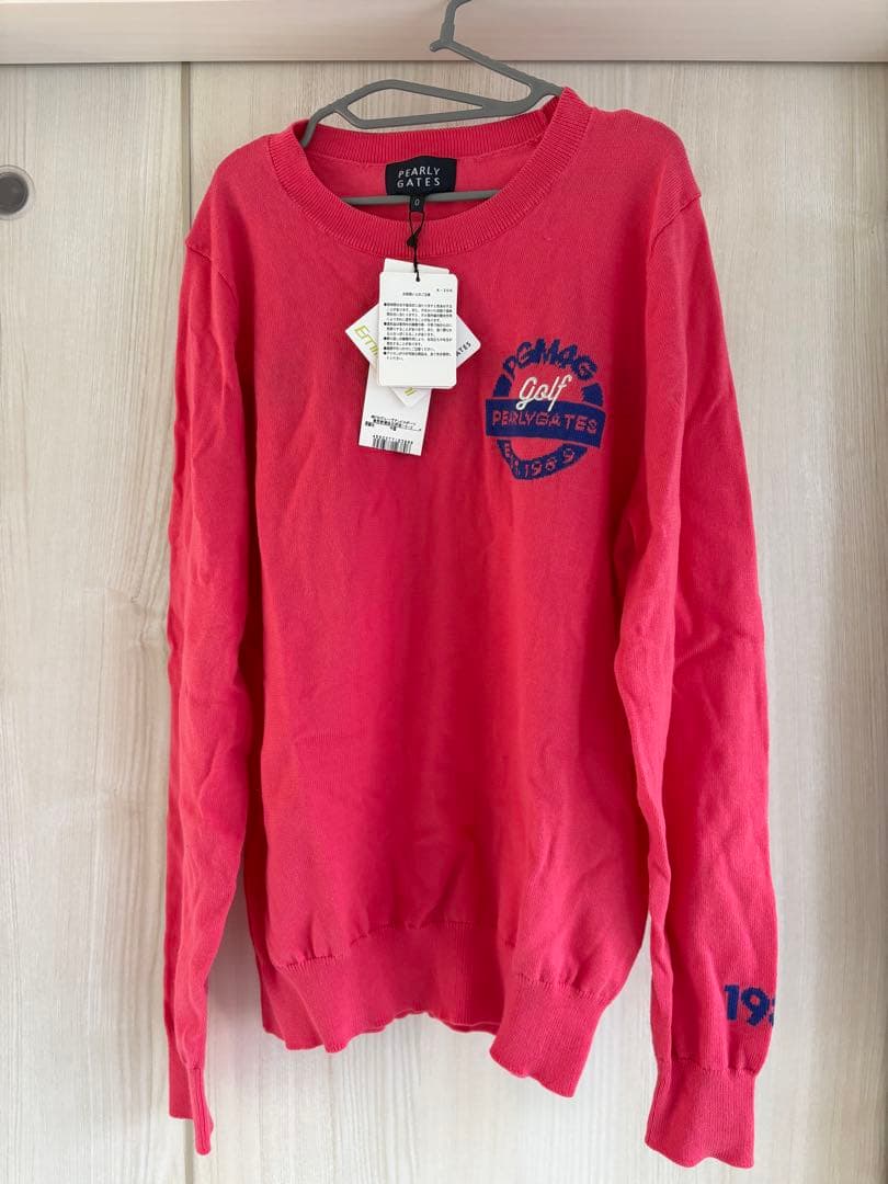 【新品タグあり】PEARLY GATES ピンク 長袖トレーナー
