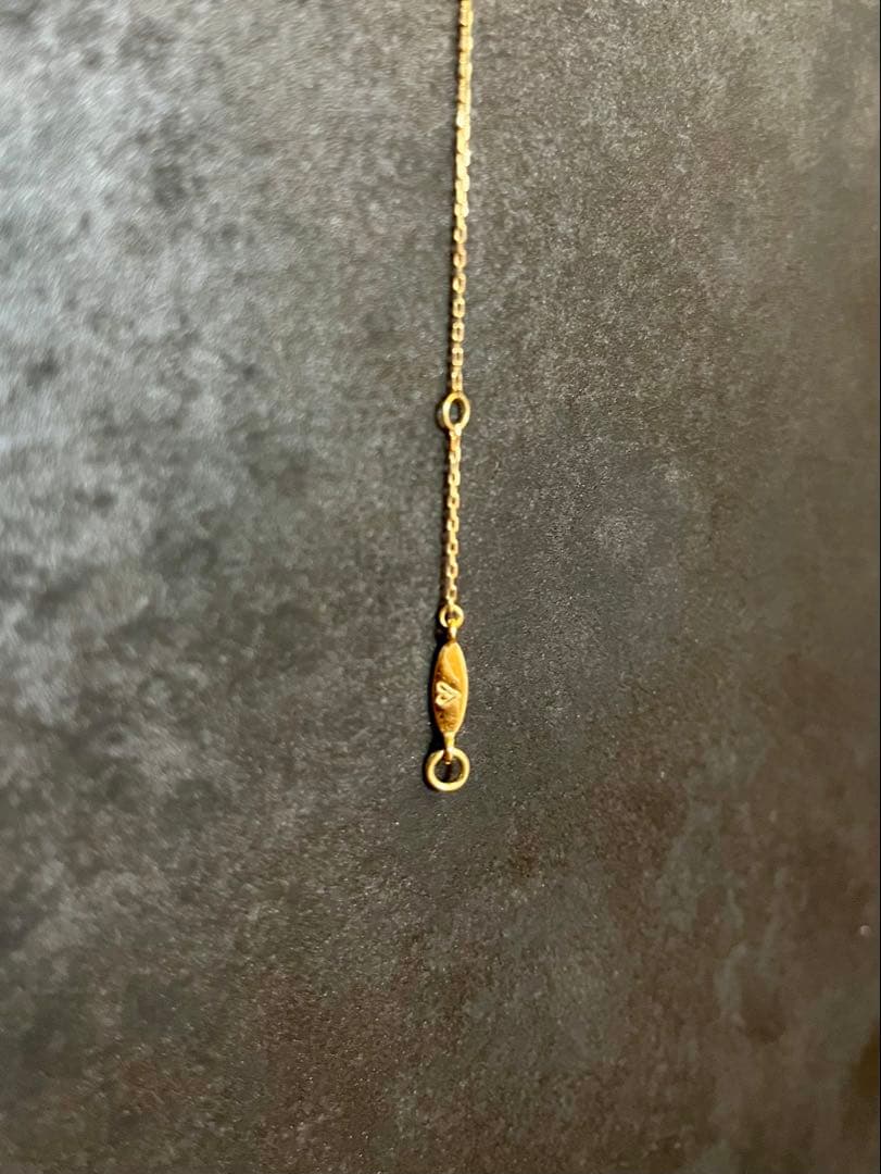 AHKAH ハートパヴェ　ネックレス　YG