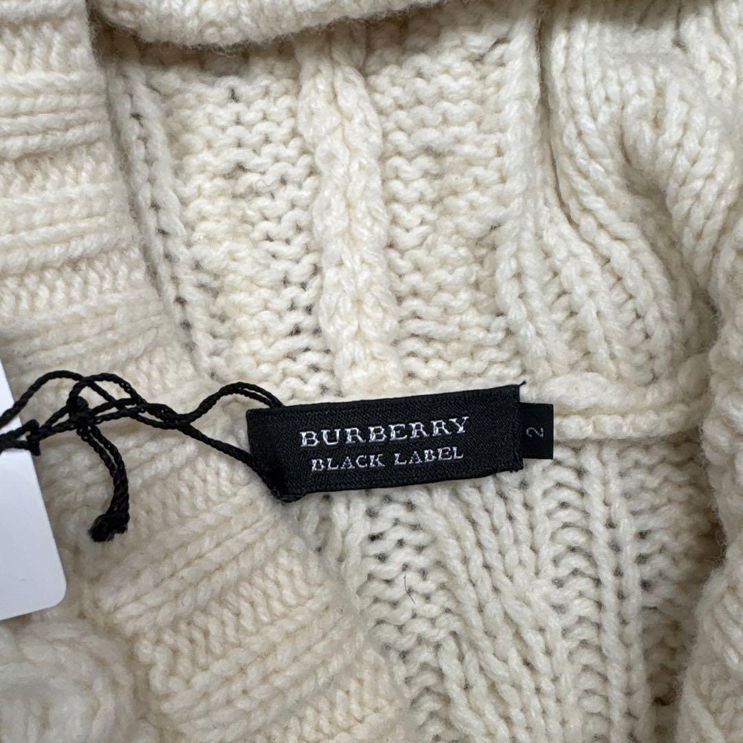 バーバリーブラックレーベル　ニットダッフル　Mサイズ