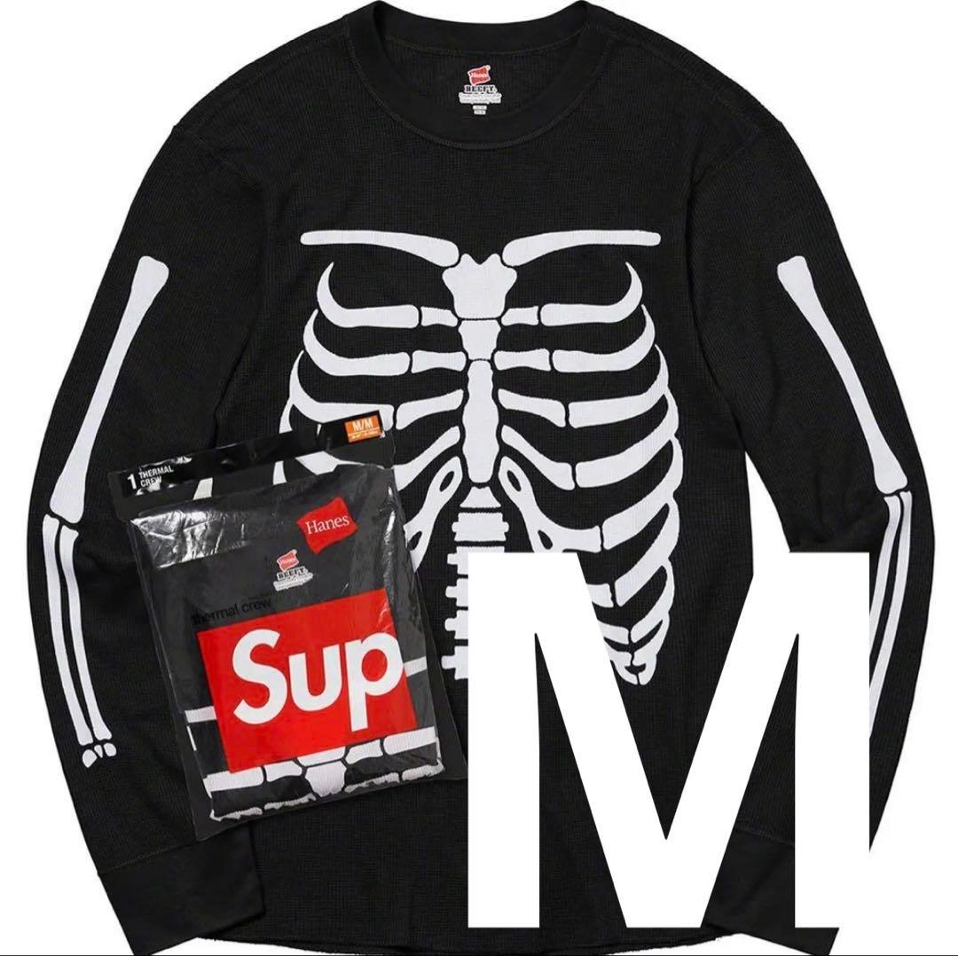 【完全未開封】supreme Hanes Bones Thermal CrewM