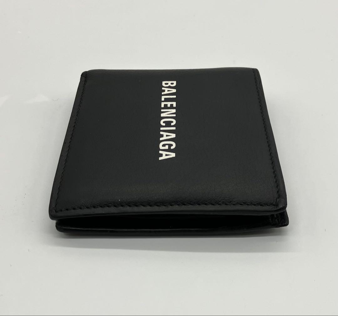 ⭐️ 美品 バレンシアガ エブリデイ レザー 二つ折り財布 ブラック 鑑定済