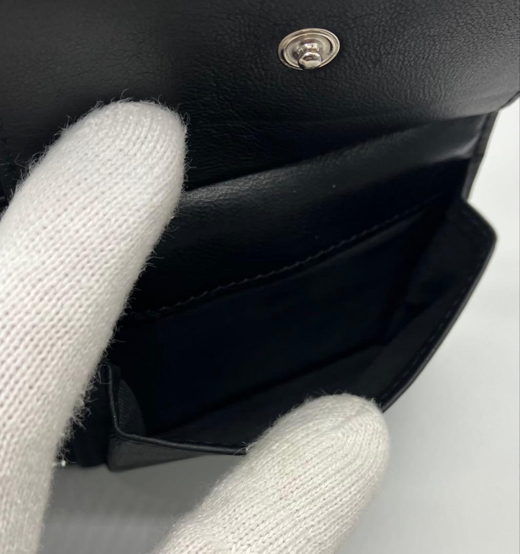 ⭐️ 美品 バレンシアガ エブリデイ レザー 二つ折り財布 ブラック 鑑定済