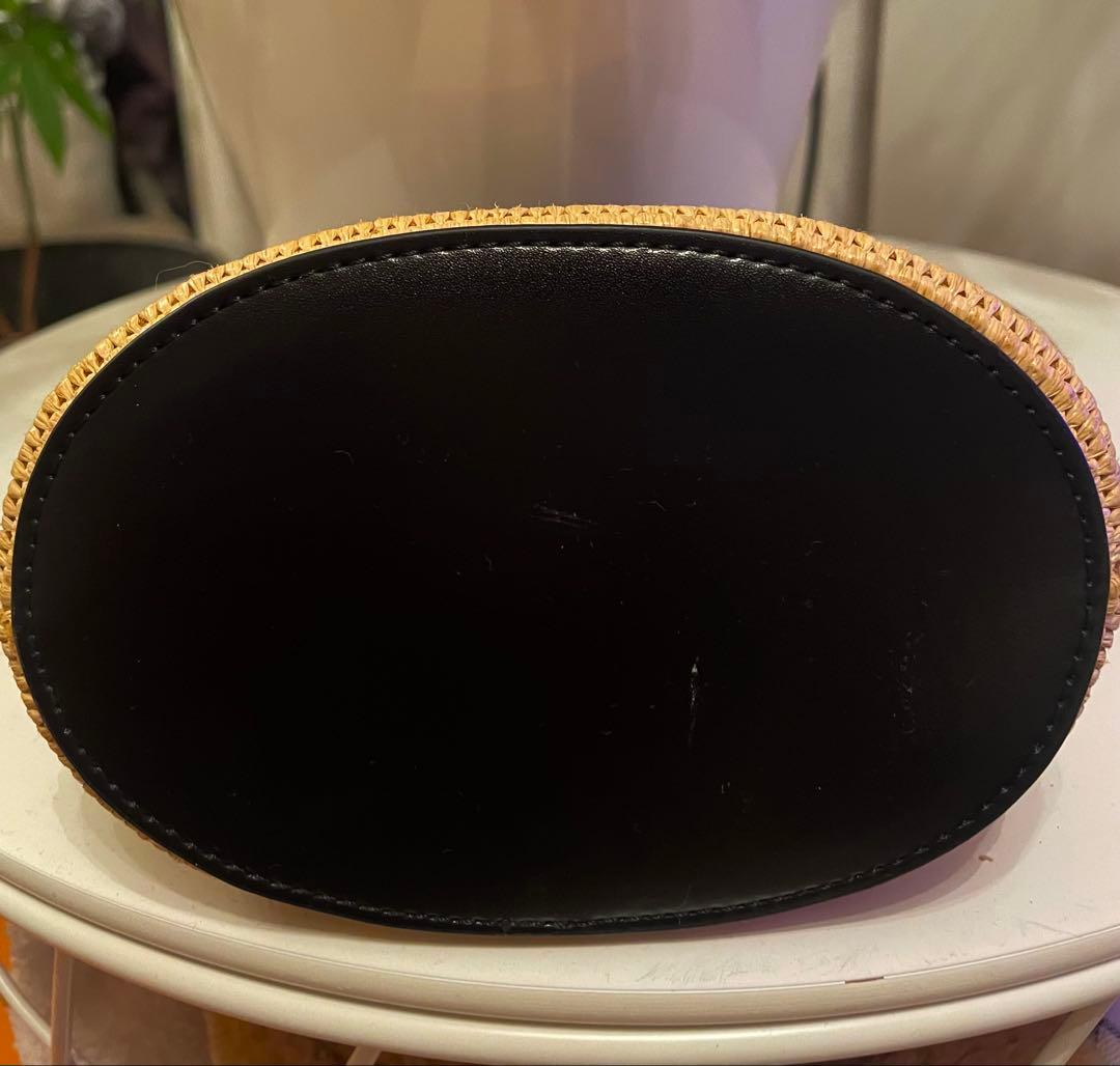 MARHI かごバッグ ベージュとブラック