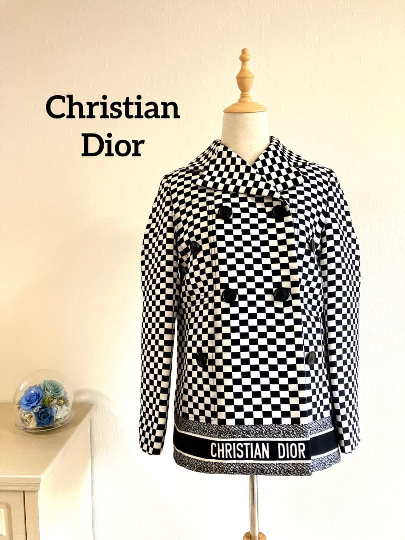 Christian Dior チェック柄ジャケット　ショートコート　runway