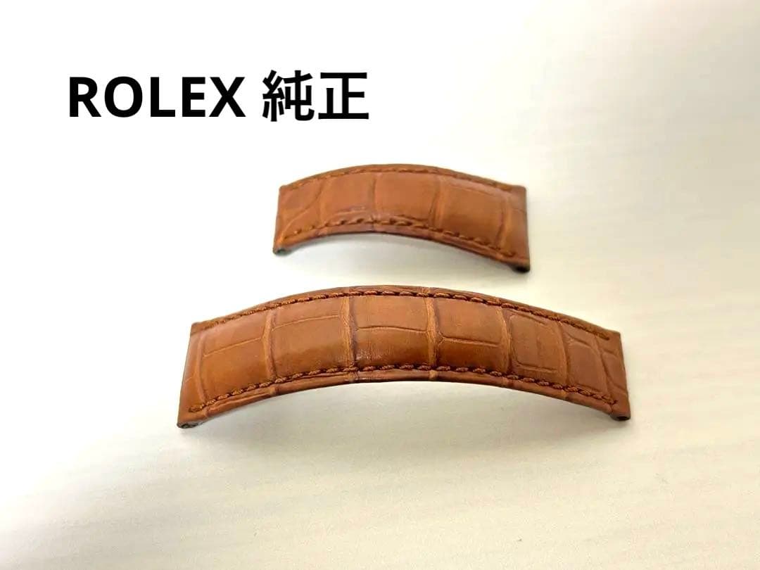 k151 ROLEX ロレックス 純正 レザーベルト ブラウン　16518G用