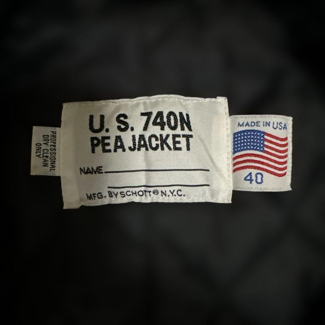 SCHOTT U.S.740N PEAJACKET ピーコート アメリカ製 40