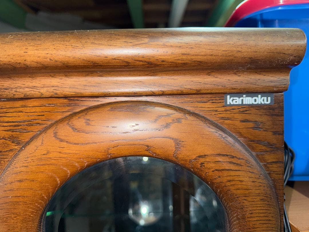 カリモク　飾り棚　ショーケース　アンティーク