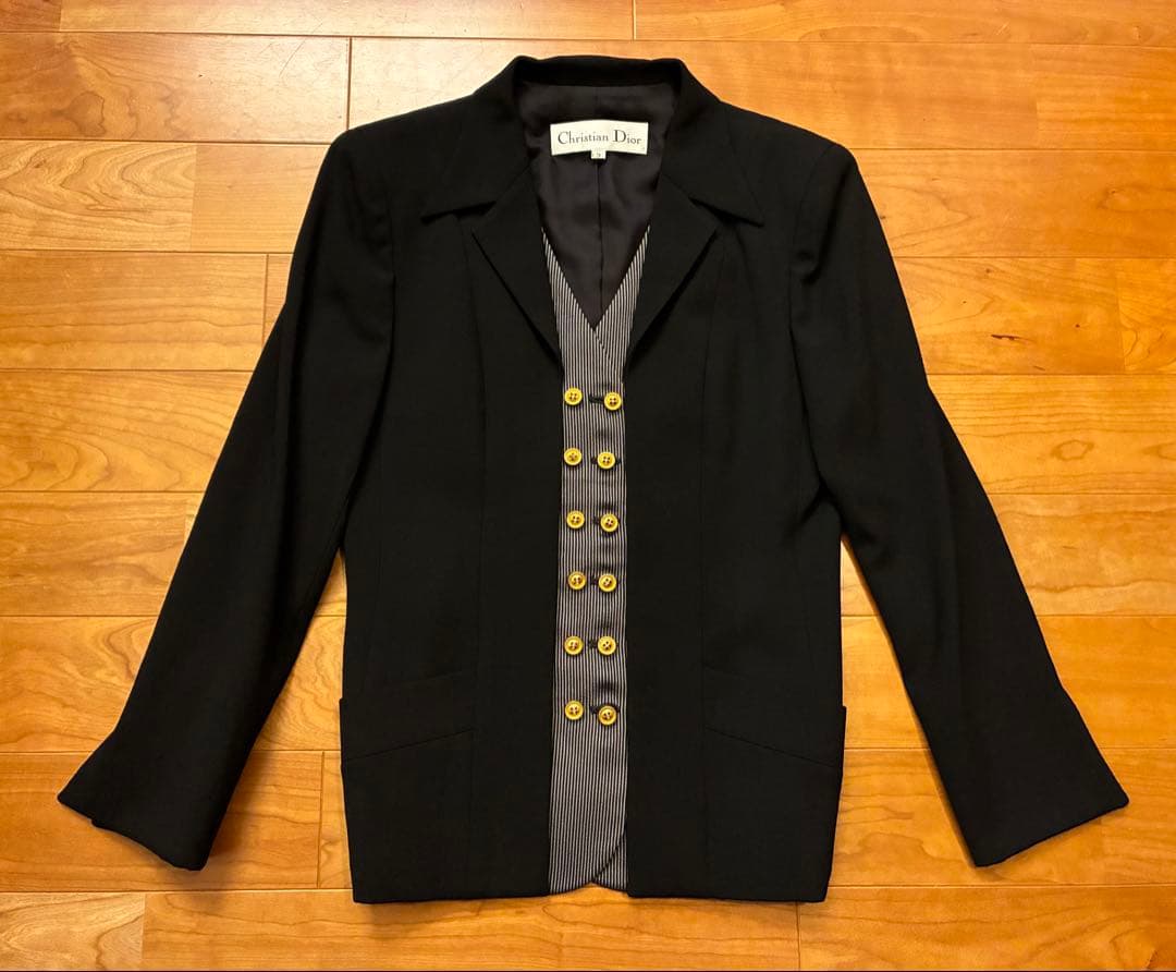 Christian Dior クリスチャンディオール　ベスト ジャケット　黒　M