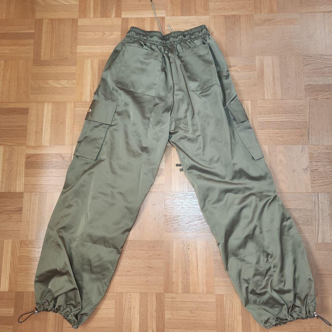 POPPY★GATHER RIBBON CARGO PANTS (KHAKI)